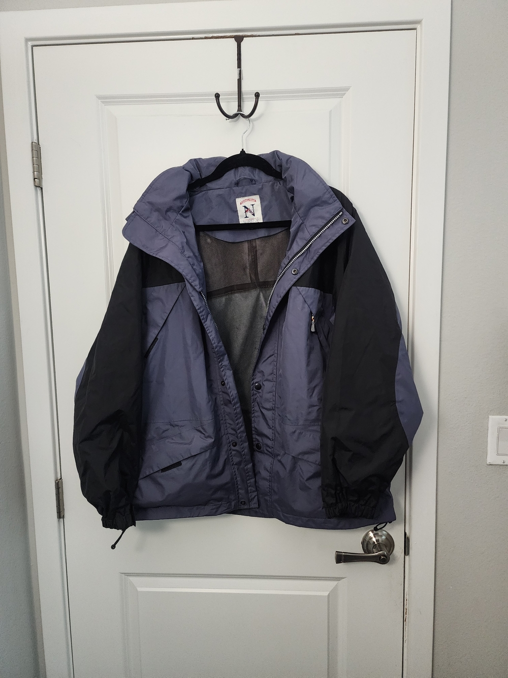 Men's Two-Tone Rain  Jacket with hood